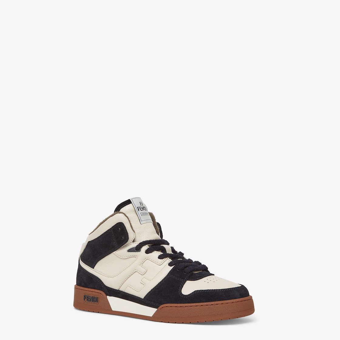 Giày Fendi Match High Top Leather 'Black' 7E1569AHH2F1FZB - Ảnh 2