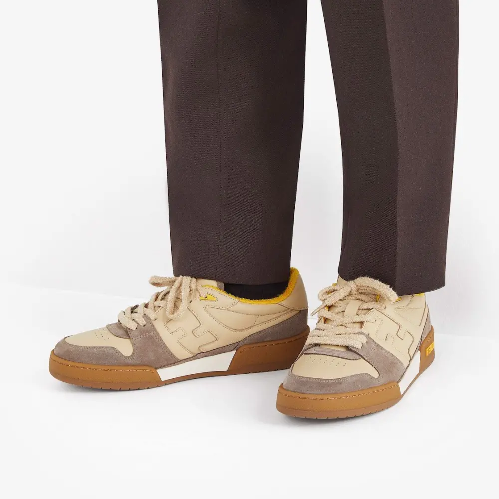 Alternative view of Giày Fendi Match Low Tops 'Beige' 7E1493AHH2F1FHU