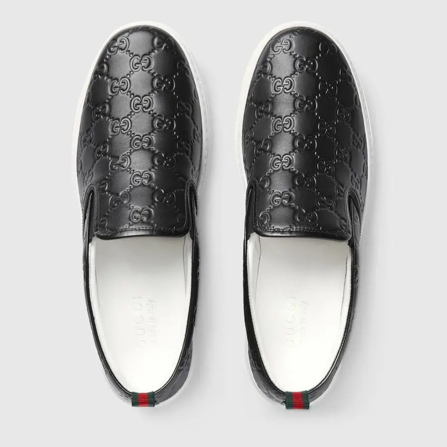 Giày Gucci Signature Slip-On Sneaker 407364-CWCE0-1174 - Ảnh 3