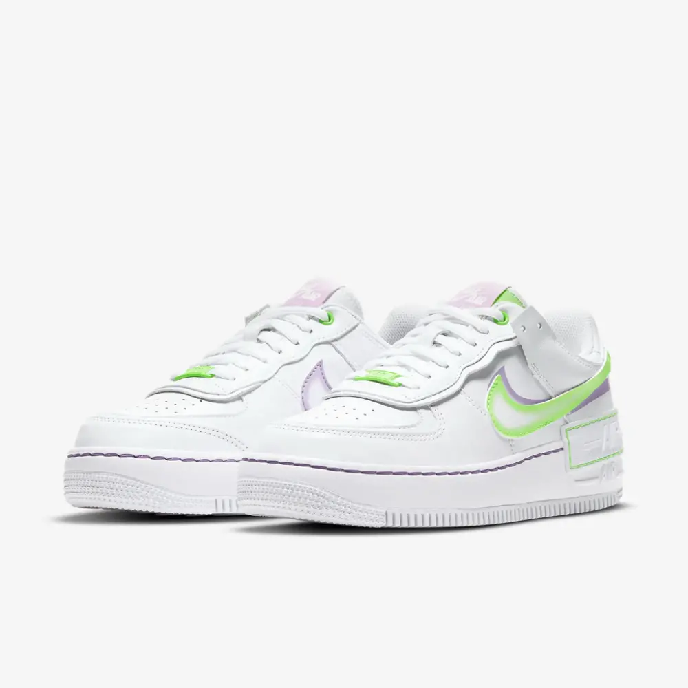 Giày Nike Wmns Air Force 1 Shadow 'White Electric Green' DD9684-100 - Ảnh 6