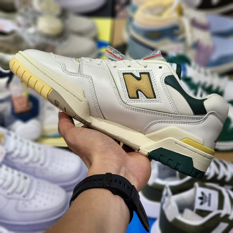 Giày New Balance Aimé Leon Dore x 550 'Green Yellow' BB550A2 - Ảnh 4