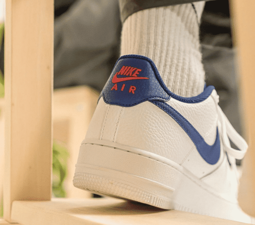 GIày Nike Air Force 1 GS 'White Deep Royal Blue' CT3839-101 - Ảnh 3