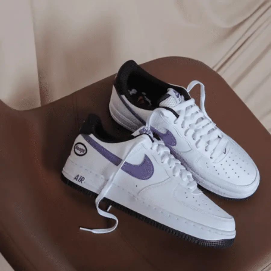 Alternative view of Giày Nike Air Force 1 Low 'Hoops White Purple' DH7440-100