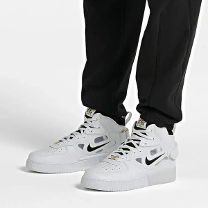 Alternative view of Giày Nike Air Force 1 Mid React '40th Anniversary White Black' DQ7668-100