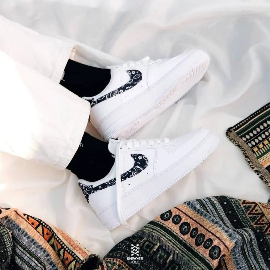 Giày Nike Wmns Air Force 1 '07 Essentials 'Black Paisley' DH4406-101 - Ảnh 4