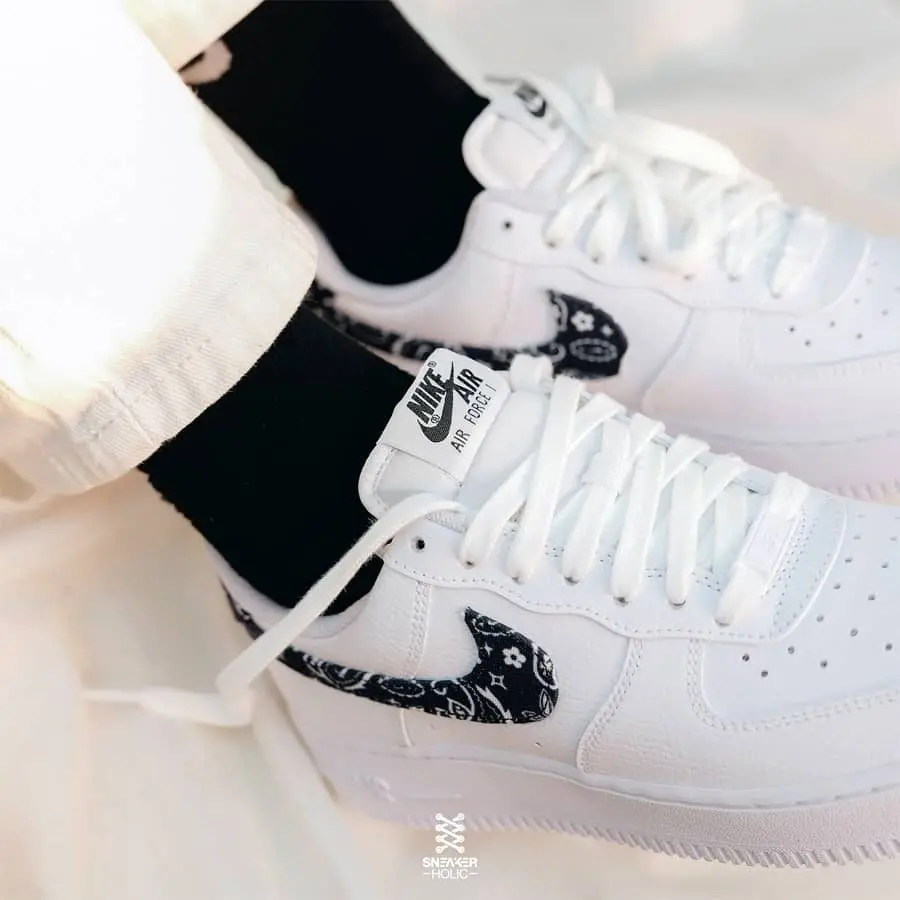 Giày Nike Wmns Air Force 1 '07 Essentials 'Black Paisley' DH4406-101 - Ảnh 3