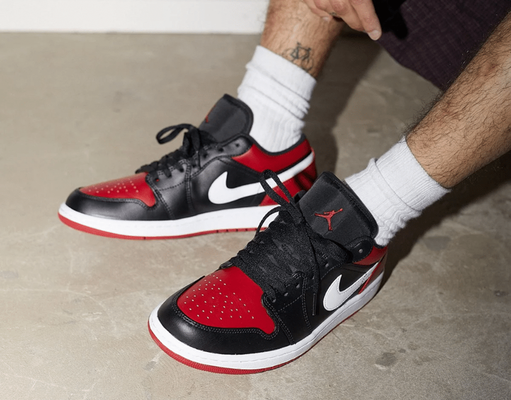 Giày Nike Air Jordan 1 Low GS 'Alternate Bred Toe' 553560-066 - Ảnh 4