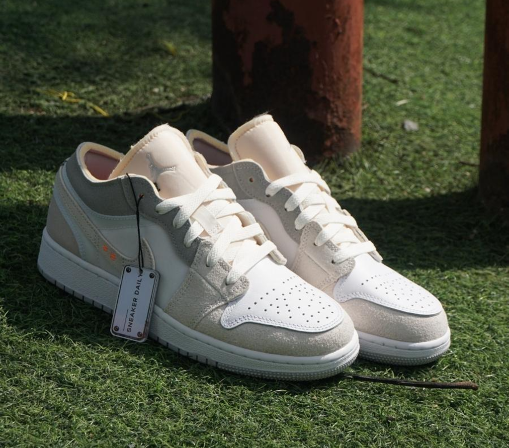 Giày Nike Air Jordan 1 Low SE GS Craft ‘Inside Out’ DQ3727-100 - Ảnh 4