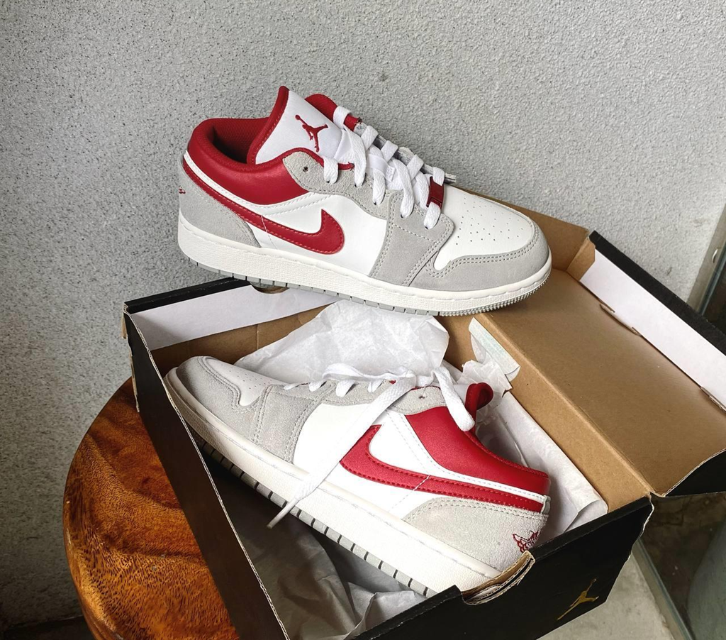 Giày Nike Air Jordan 1 Low GS 'Light Smoke Red' DM0589-016 - Ảnh 5