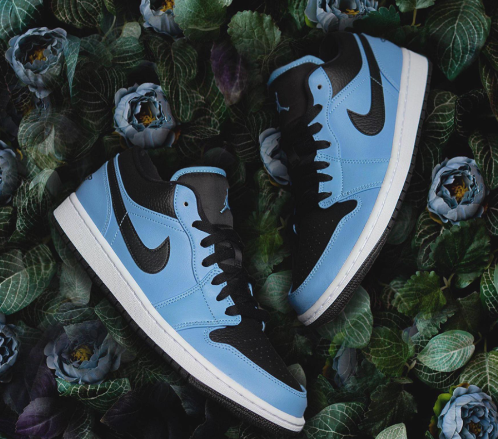Giày Nike Air Jordan 1 Low 'University Blue Black' 553558-403 - Ảnh 3