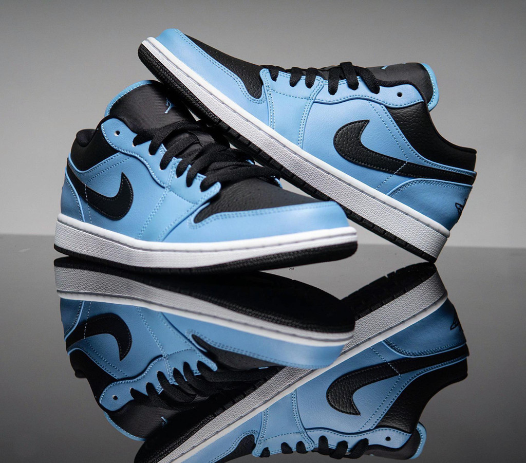 Giày Nike Air Jordan 1 Low 'University Blue Black' 553558-403 - Ảnh 5
