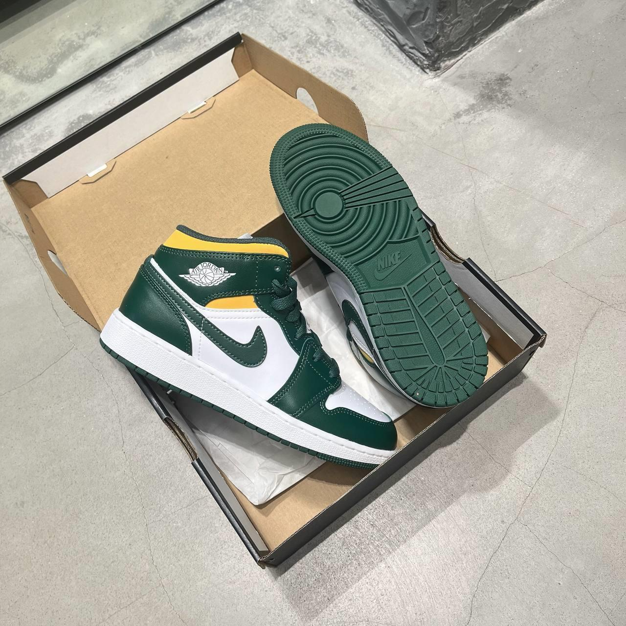 Giày Nike Jordan 1 Mid 'Sonics' 554725-371 - Ảnh 5