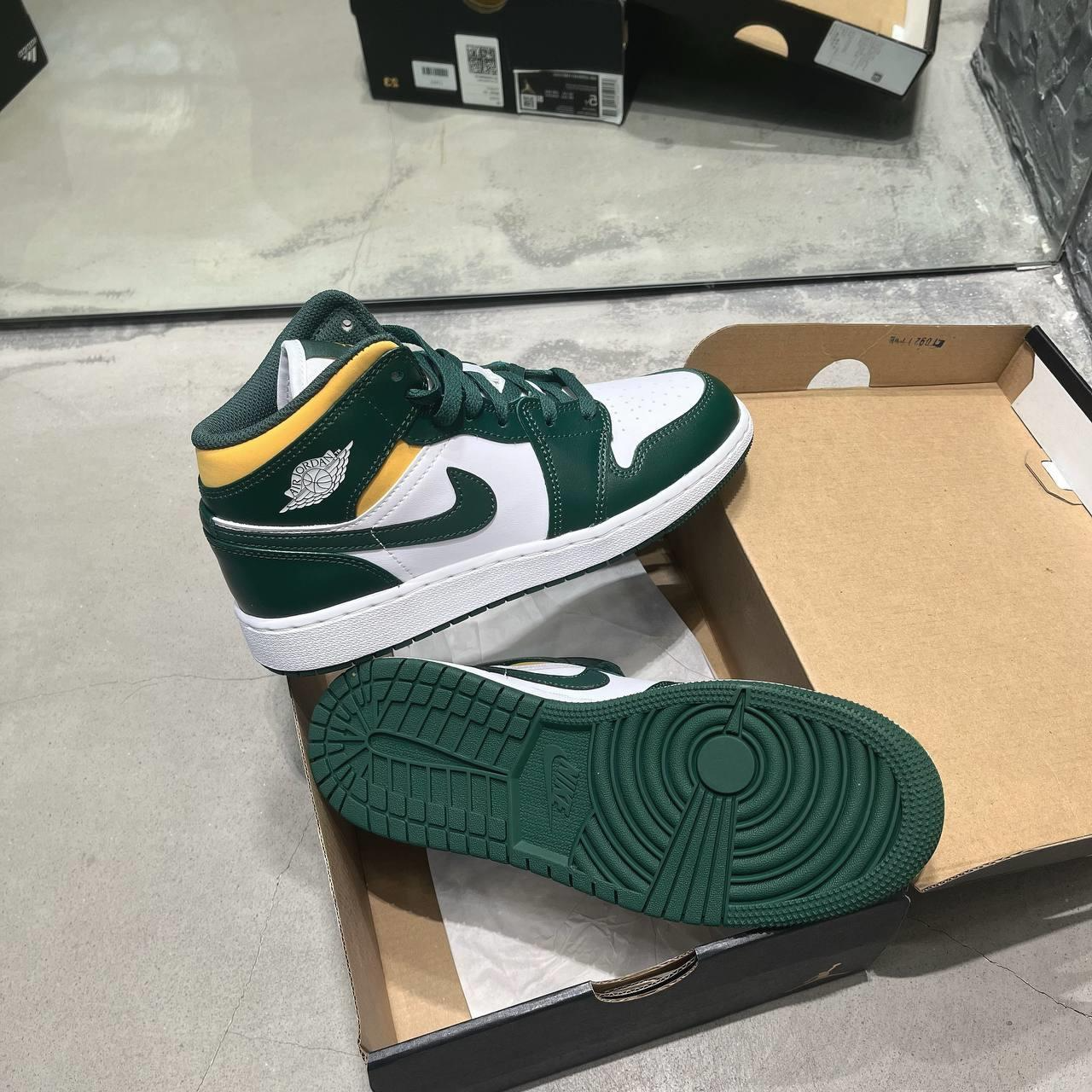 Giày Nike Jordan 1 Mid 'Sonics' 554725-371 - Ảnh 4