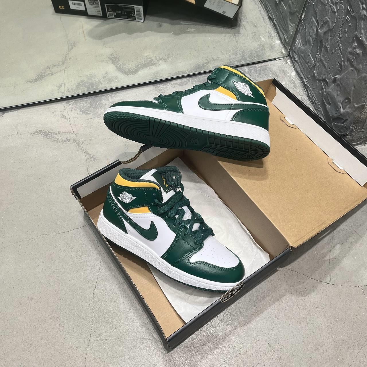 Giày Nike Jordan 1 Mid 'Sonics' 554725-371 - Ảnh 3