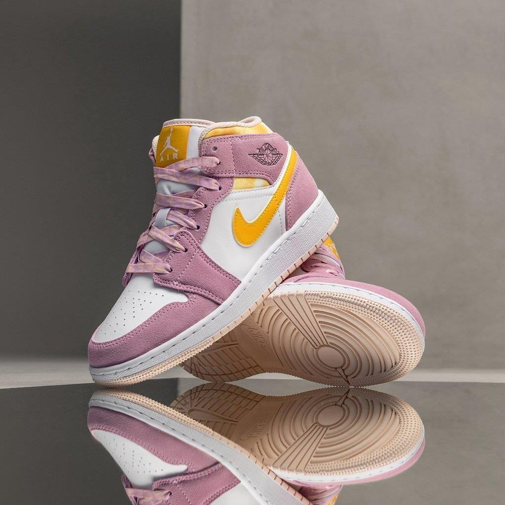 Giày Nike Air Jordan 1 Mid SE GS 'Arctic Pink' DC9517-600 - Ảnh 5