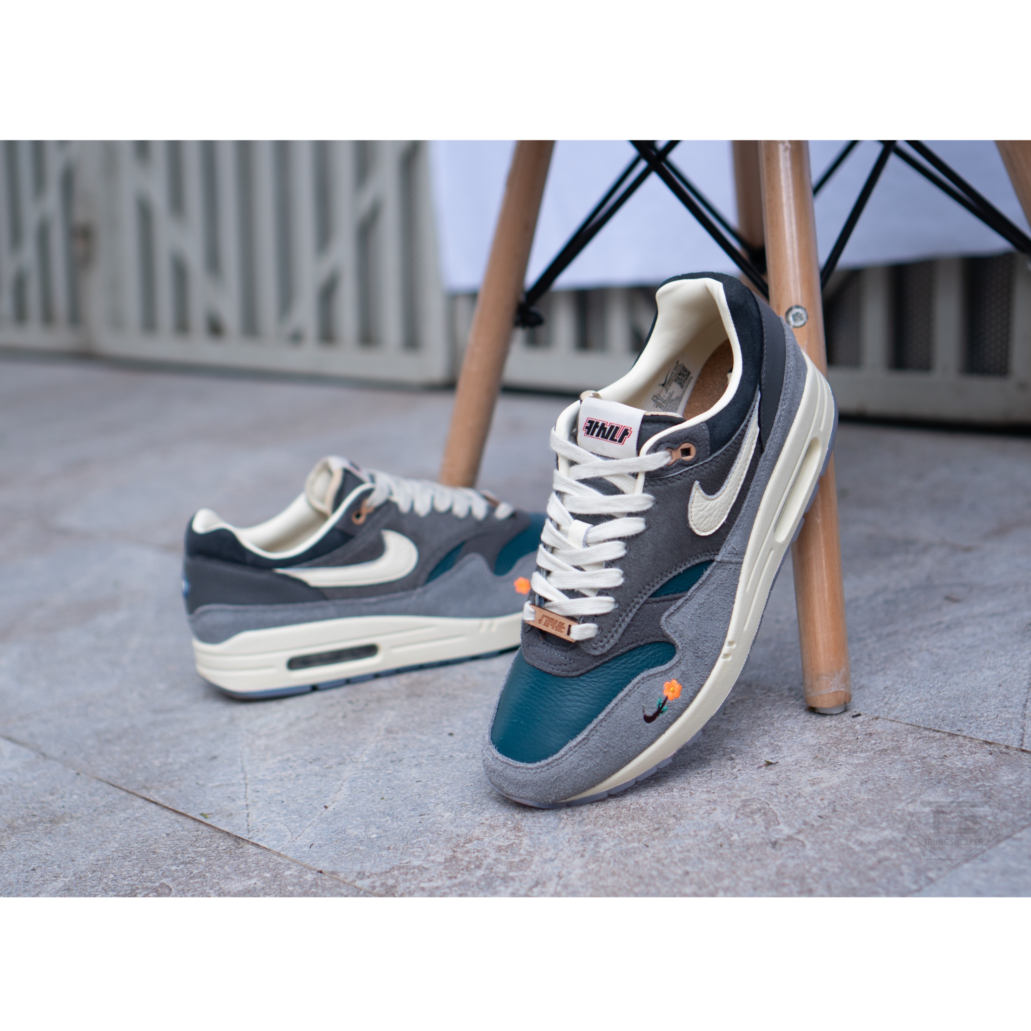 Giày Nike Air Max 1 'Kasina Won-Ang Grey' DQ8475-001 - Ảnh 4