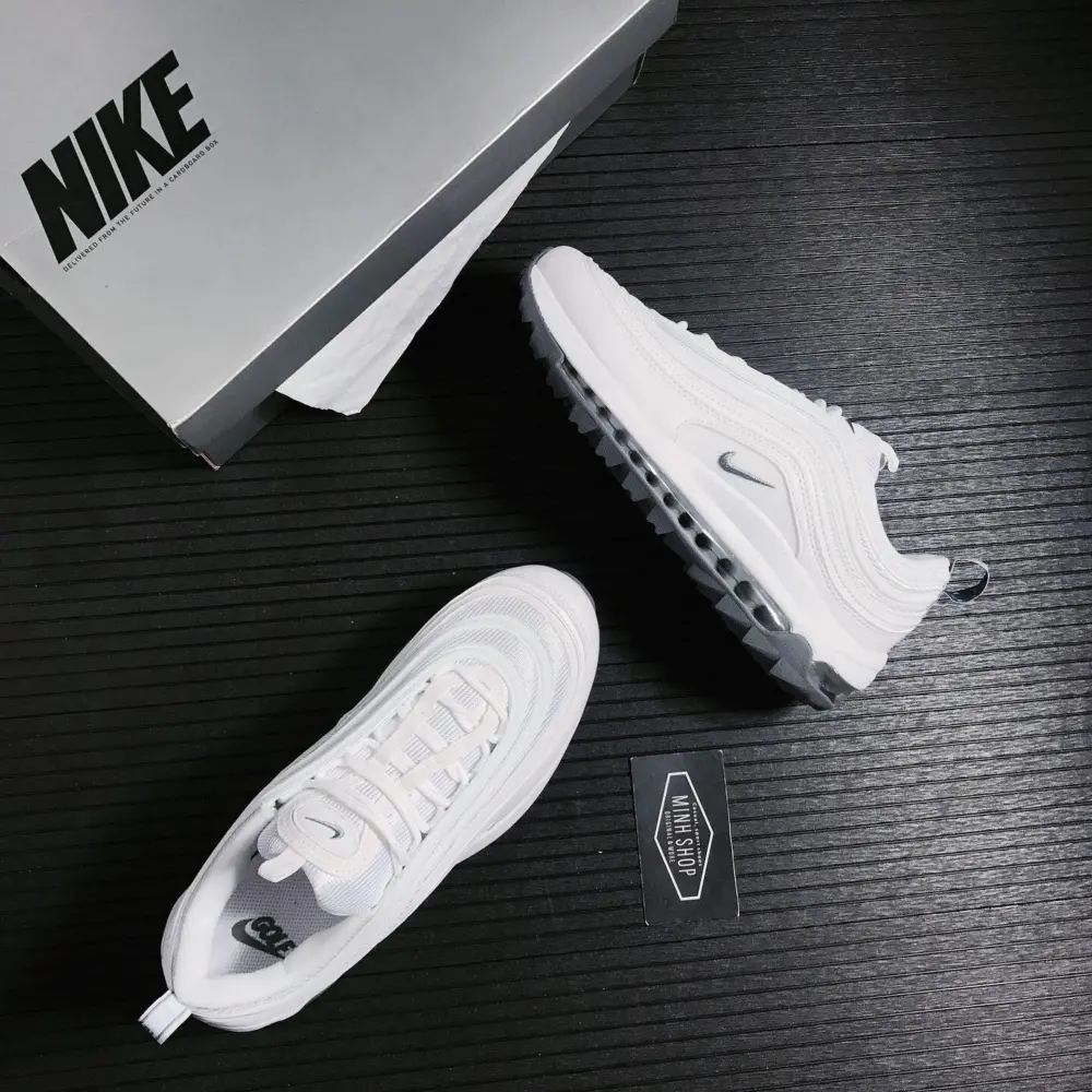 Giày Golf Nike Air Max 97 Golf 'White Grey' CI7538-100 - Ảnh 3