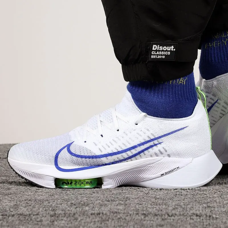 Alternative view of Giày Nike Air Zoom Tempo Flyknit 'White Racer Blue' CI9923-103