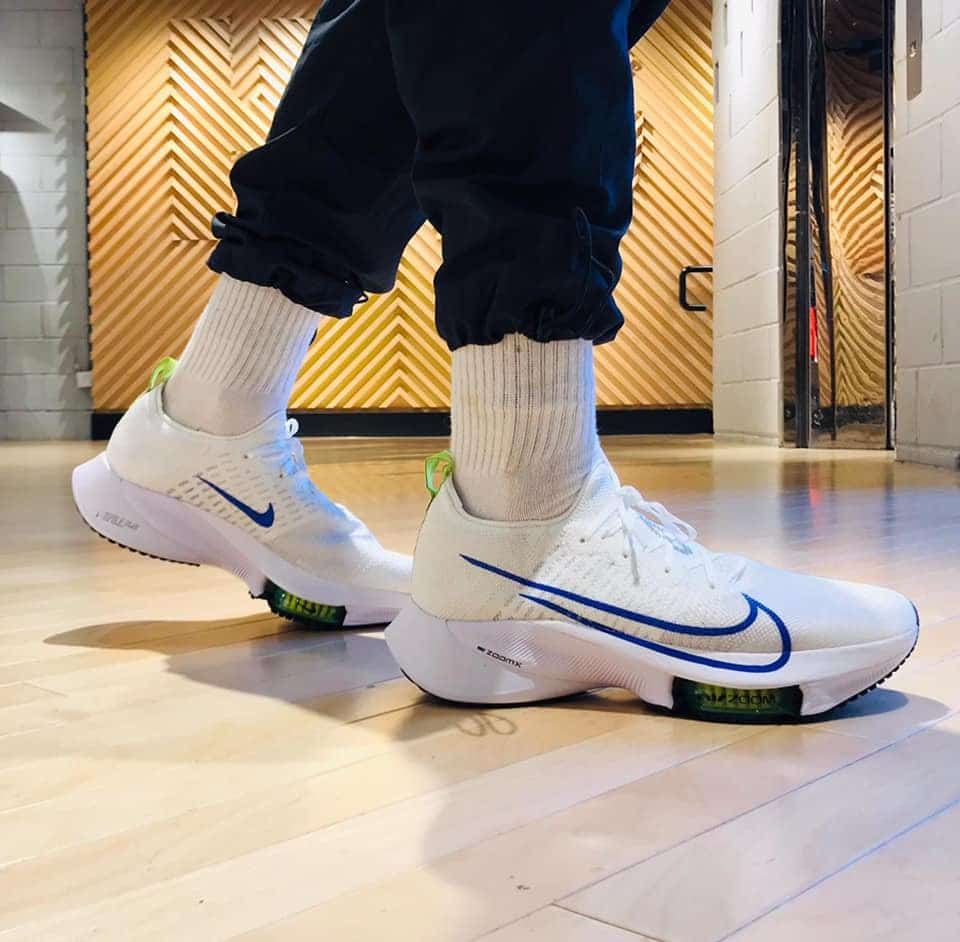 Giày Nike Air Zoom Tempo Flyknit 'White Racer Blue' CI9923-103 - Ảnh 3