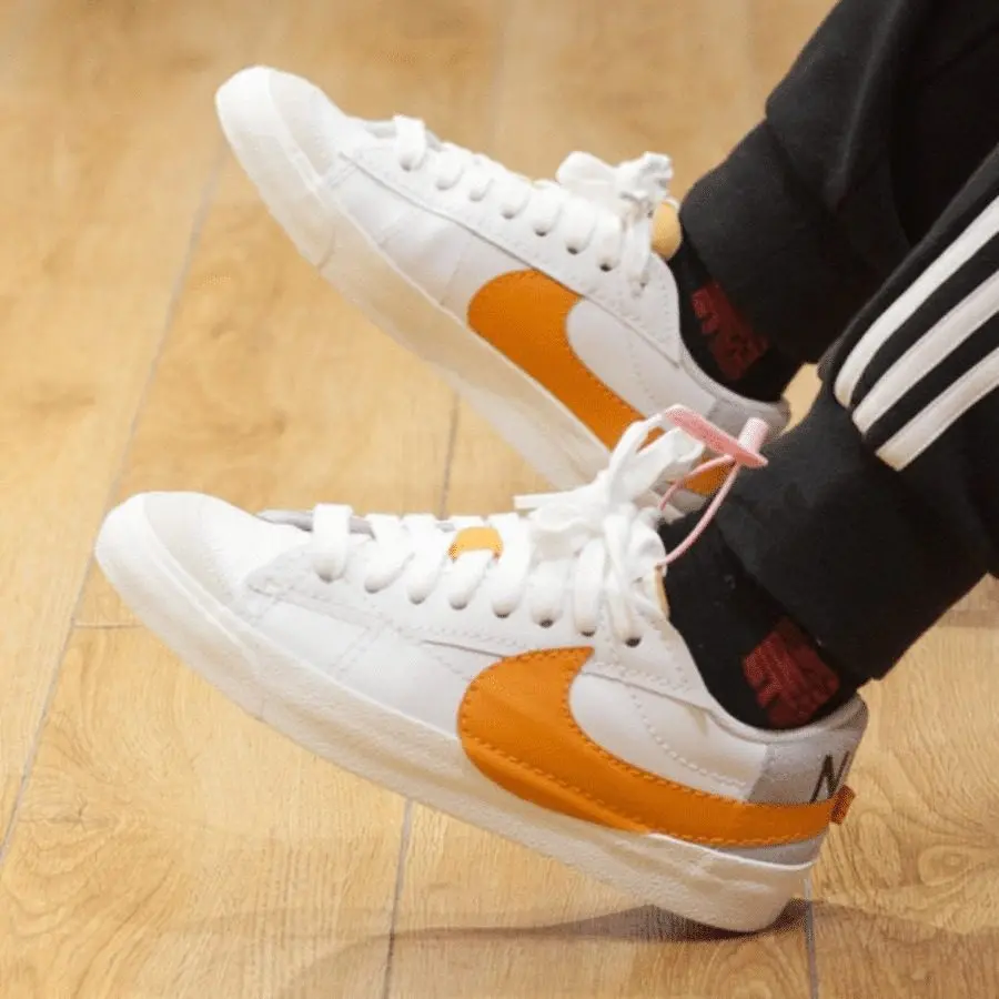 Giày Nike Blazer Low Jumbo White Orange DN2158-100 - Ảnh 6
