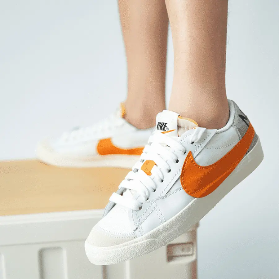 Giày Nike Blazer Low Jumbo White Orange DN2158-100 - Ảnh 3