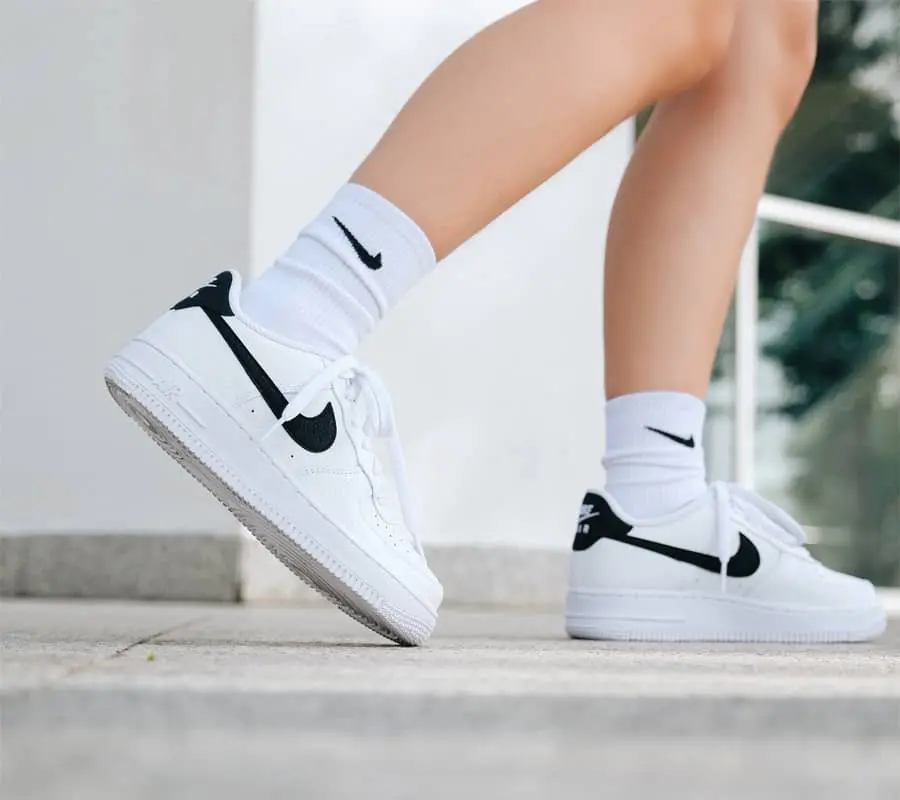 Giày Nike Air Force 1 GS 'White Black' CT3839-100 - Ảnh 6