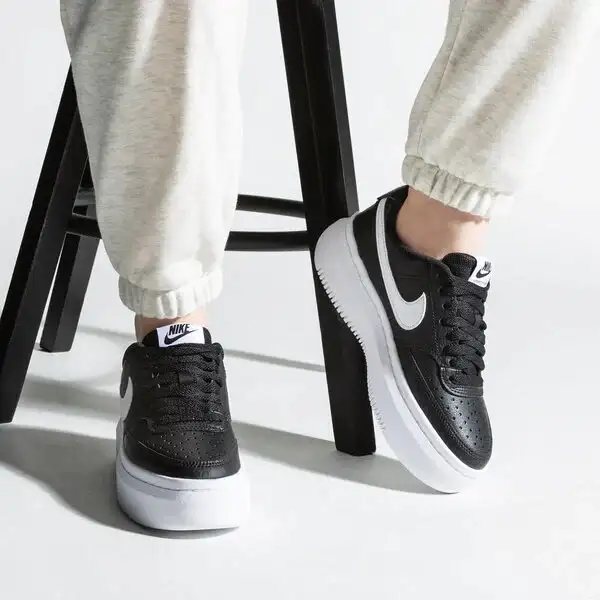 Giày Nike Court Vision Alta 'Black White' DM0113-002 - Ảnh 6