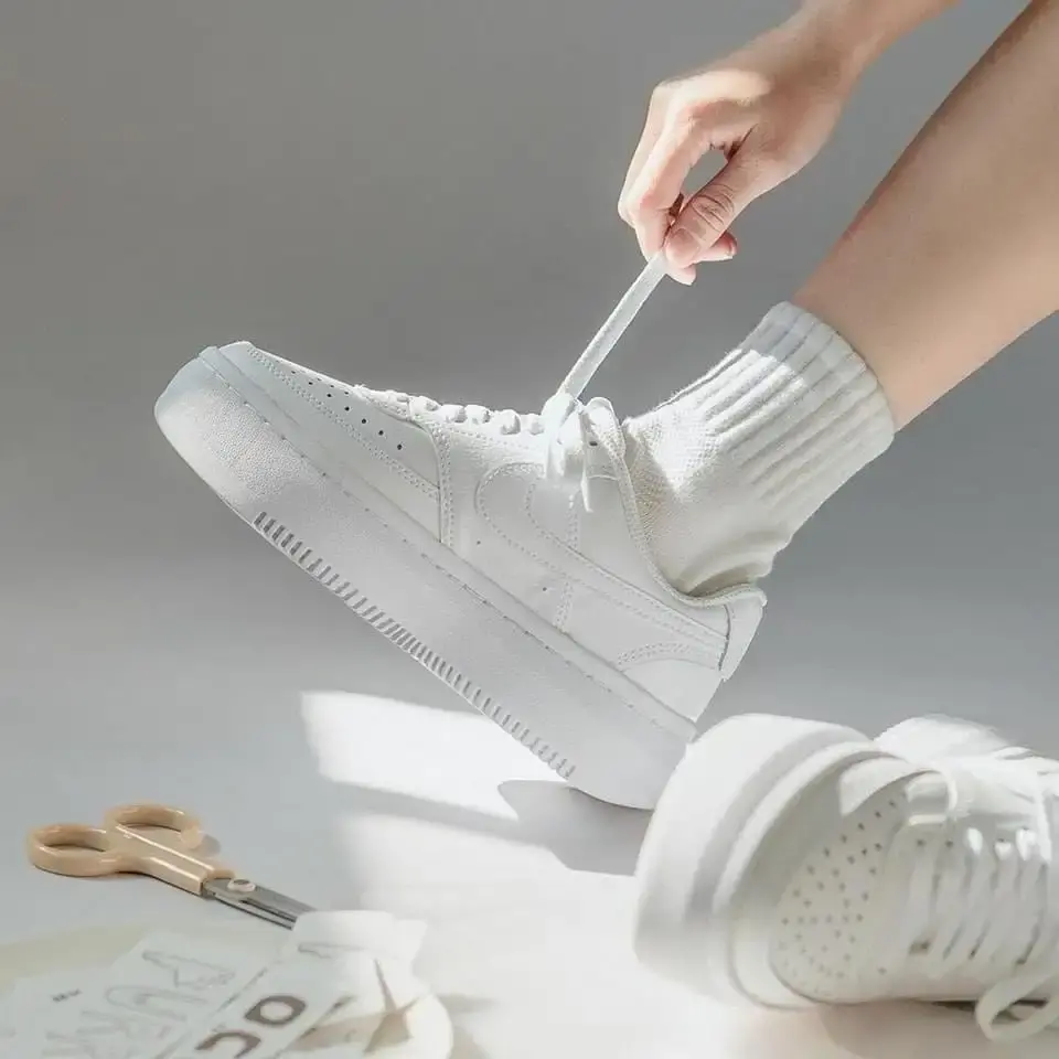 Giày Nike Court Vision Alta 'Triple White' DM0113-100 - Ảnh 5