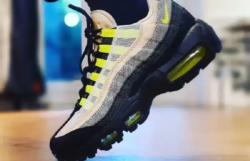 Giày Nike Denham x Air Max 95 'Volt' DD9519-001 - Ảnh 3