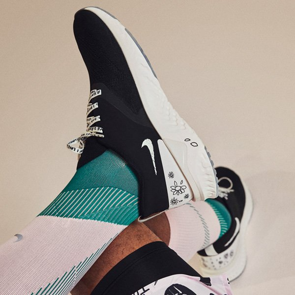 Giày Nike Nathan Bell x Odyssey React Flyknit 2 'Doodles' AT9979-010 - Ảnh 3