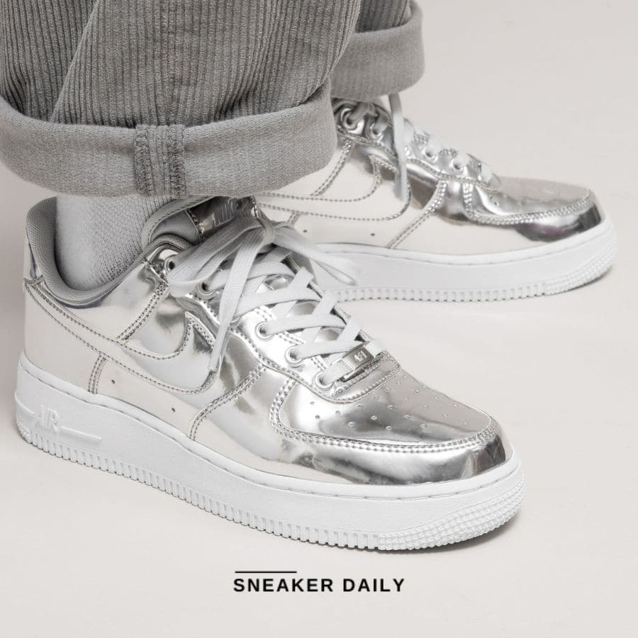 Giày Nike Air Force 1 SP 'Metallic Silver' CQ6566-001 - Ảnh 8