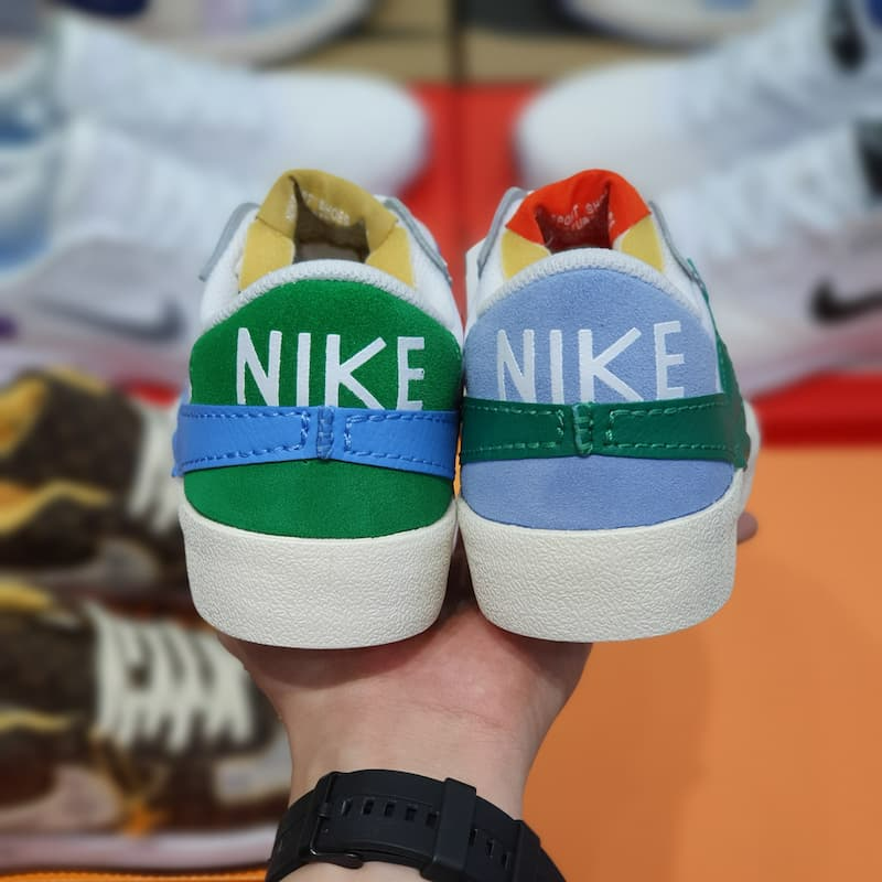 Giày Nike Blazer Low 77 Jumbo 'Mismatch' DQ1470-100 - Ảnh 4