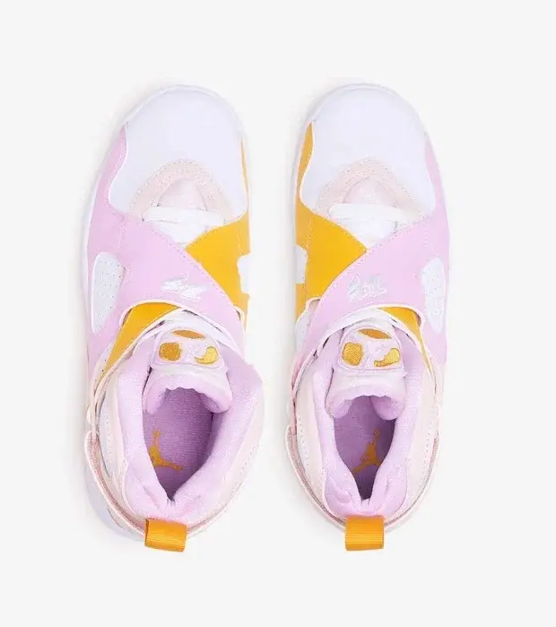 Giày Nike Air Jordan 8 Retro GS 'Light Arctic Pink' 580528-816 - Ảnh 3