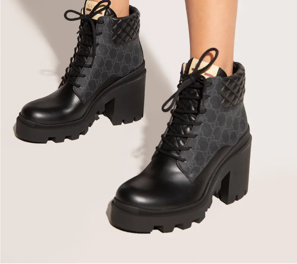 Alternative view of Giày Gucci Women's GG Ankle Boot 659691-UC810-1000