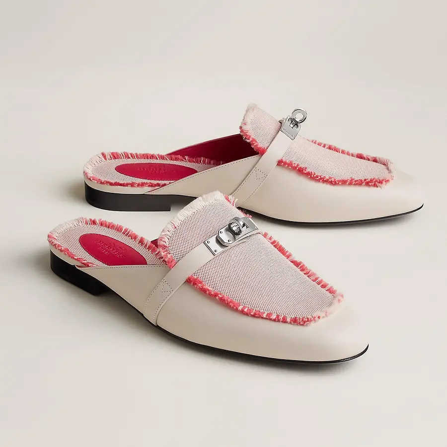 Giày Hermes Oz Mule 'Beige Glaise' H231064ZvC5360 - Ảnh 4