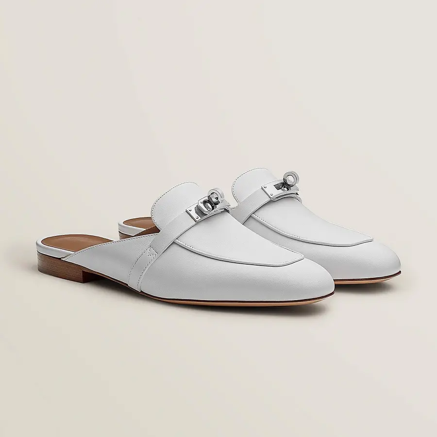 Giày Hermes Oz Mule 'Blanc' H212296Zv02350 - Ảnh 5