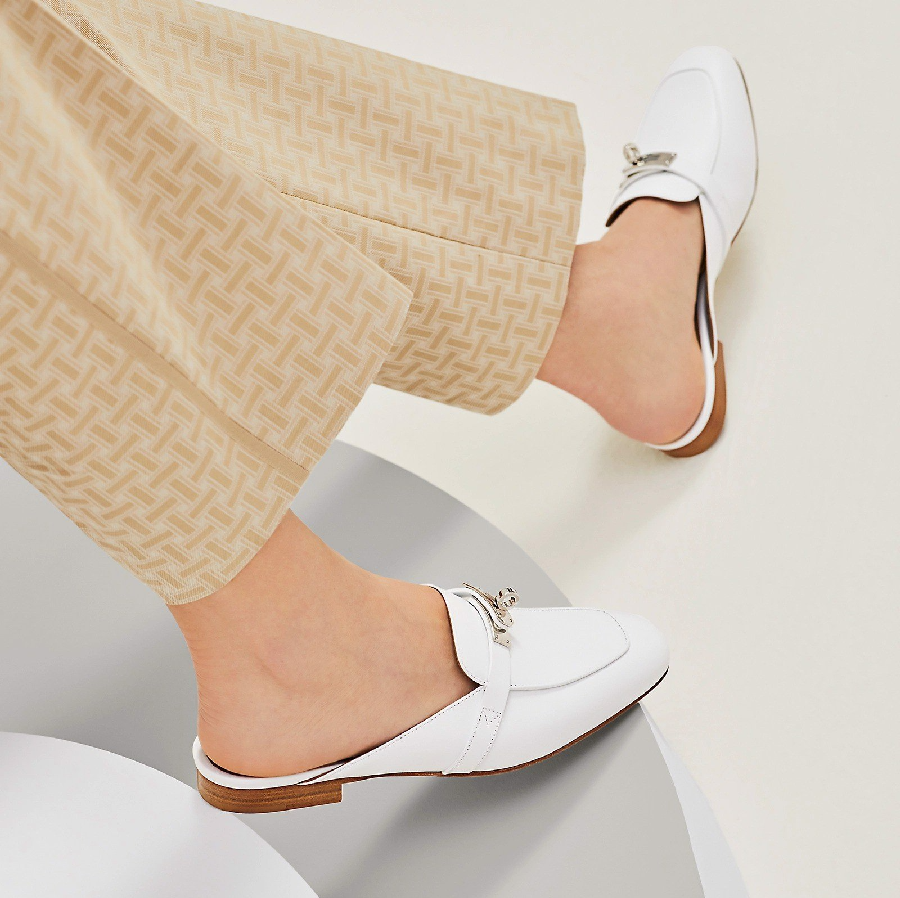 Giày Hermes Oz Mule 'Blanc' H212296Zv02350 - Ảnh 4