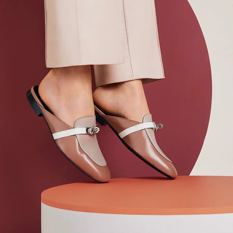 Giày Hermes Oz Mule 'Multicolore Rose Perle' H232120ZvVE370 - Ảnh 4