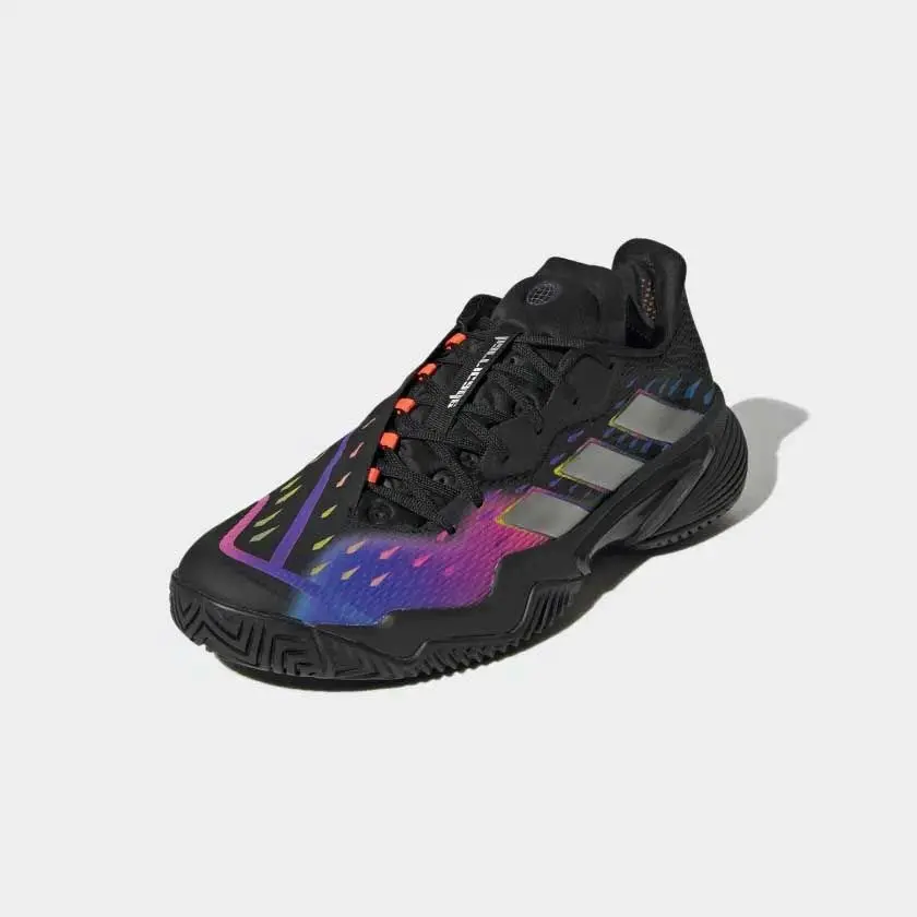 Alternative view of Giày Adidas Barricade 'Black Sliver Red' GY1445