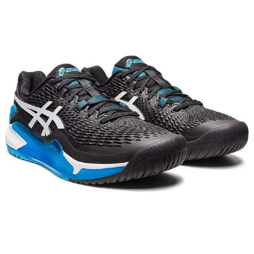 Alternative view of Giày Asics Tennis Gel Resolution 9 'Black White' 1041A330-001