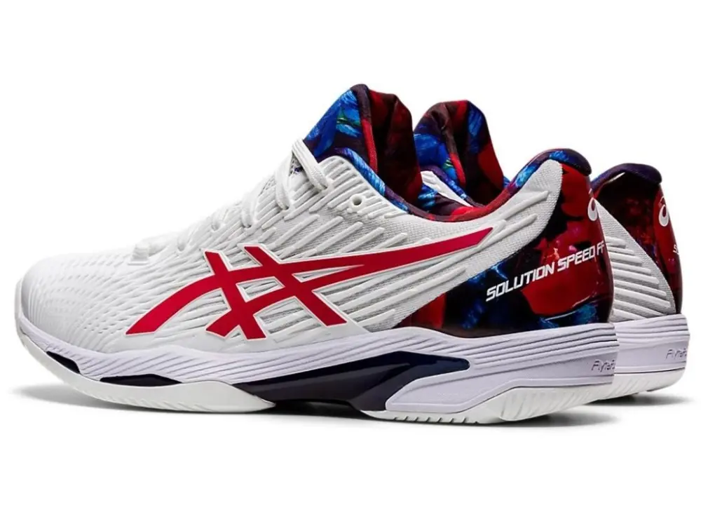 Giày Tennis Asics Wmns Solution Speed FF 2 LE 'White Classic Red' 1041A286-110 - Ảnh 4