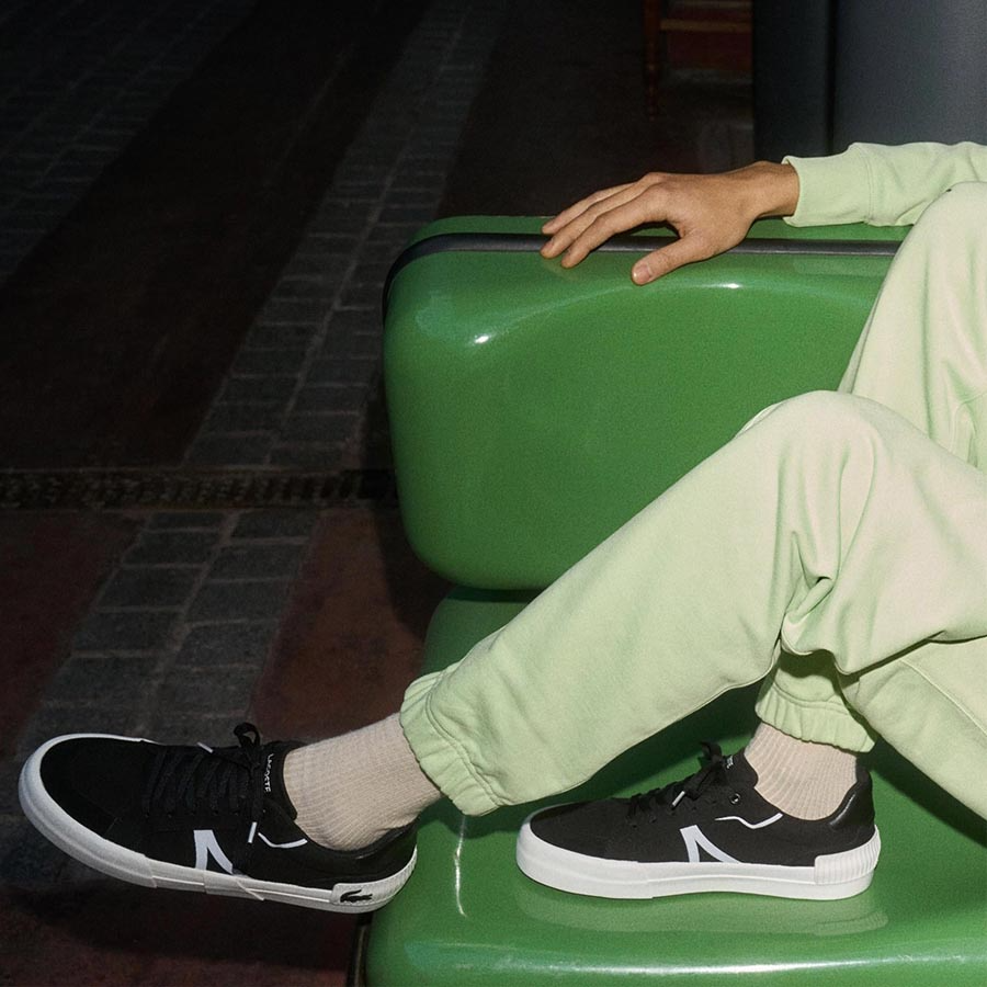 Giày Lacoste L004 Canvas 'Black' 43CMA0055 - Ảnh 2