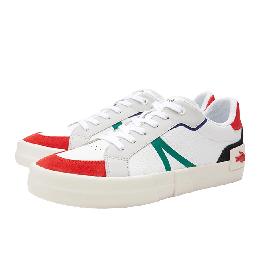 Giày Lacoste L004 Leather Color-Pop 222 'White' 7-44SMA0077286 - Ảnh 3