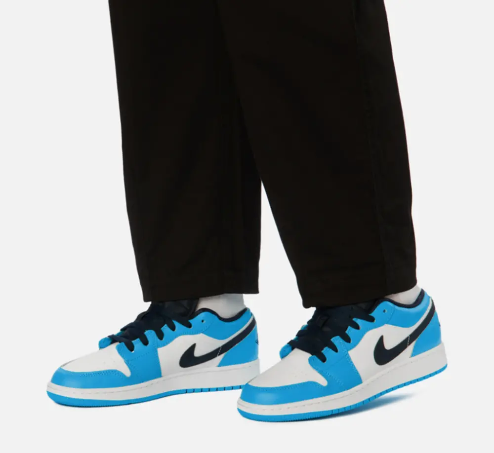 Giày Nike Air Jordan 1 Low GS 'UNC' 553560-144 - Ảnh 5
