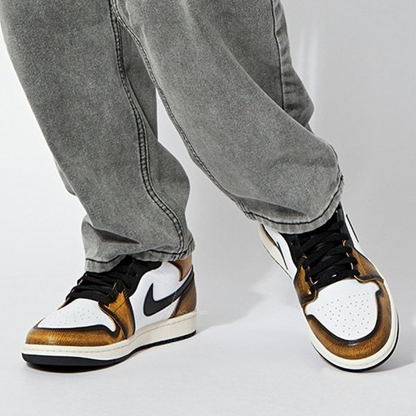 Giày Nike Air Jordan 1 Mid SE 'Orange Wear Away' DQ8417-071 - Ảnh 3