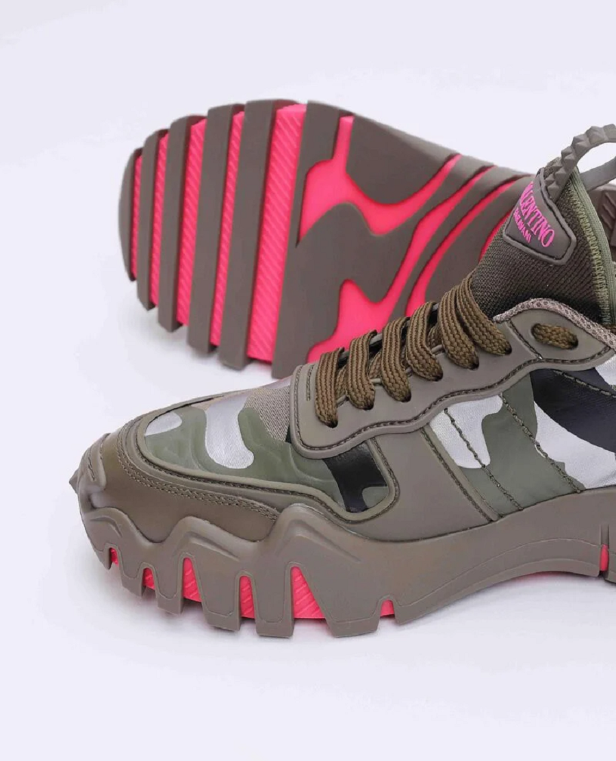 Giày Valentino Camouflage Rockrunner 'Rose' TY0S0C88MHB34G - Ảnh 5