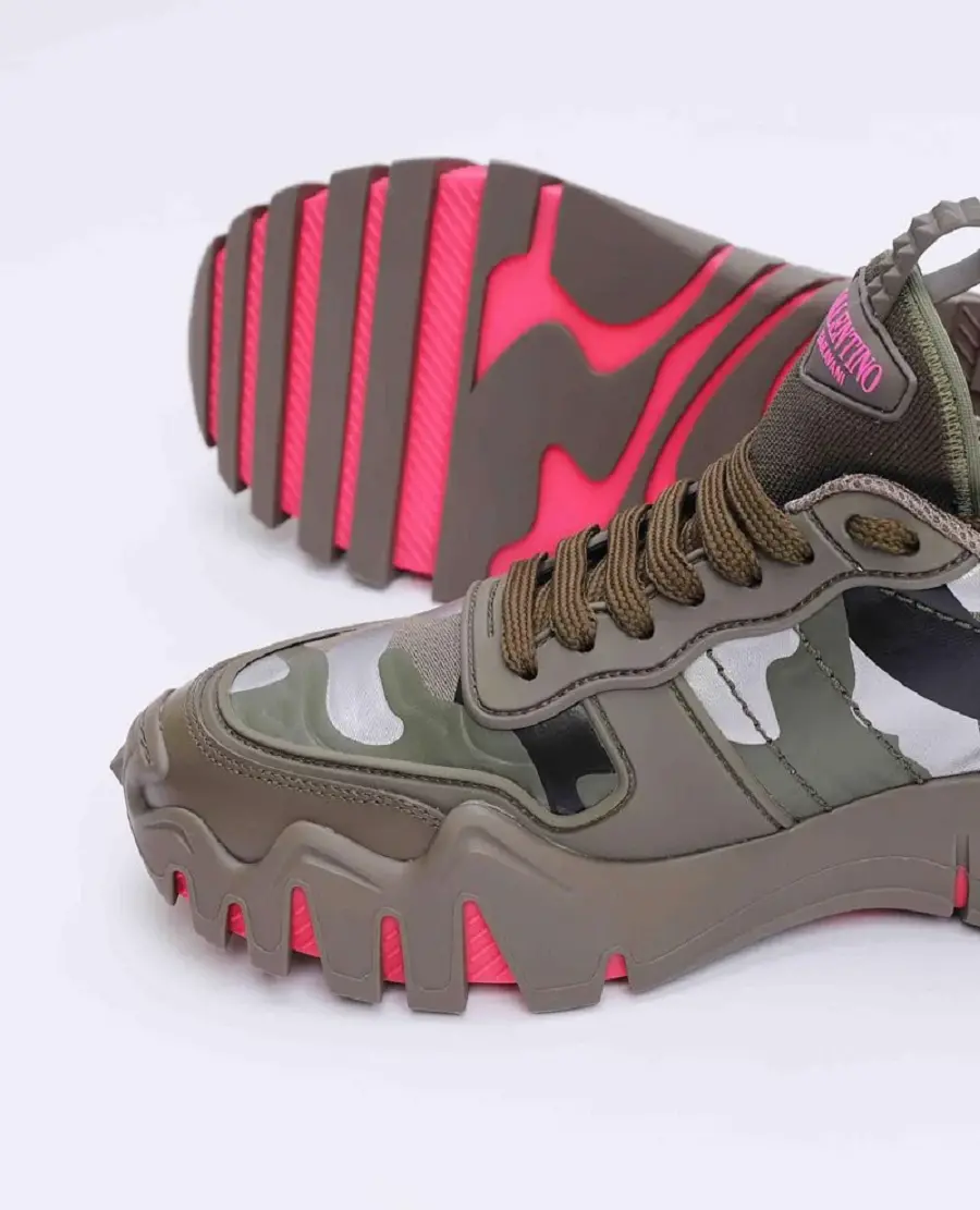 Giày Valentino Camouflage Rockrunner 'Rose' TY0S0C88MHB34G - Ảnh 5