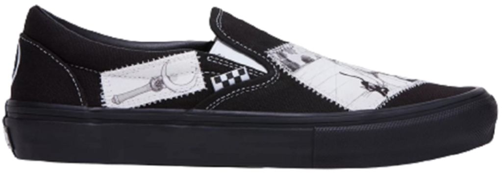 Giày Vans Slip On x Pretty Guardian Sailor Moon 'Black White' VN0A5FCAYB2