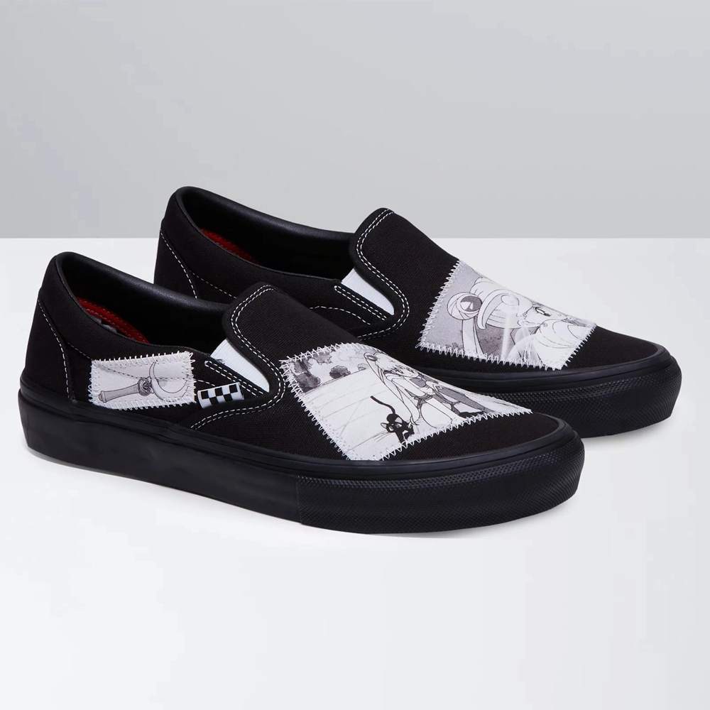 Giày Vans Slip On x Pretty Guardian Sailor Moon 'Black White' VN0A5FCAYB2 - Ảnh 3