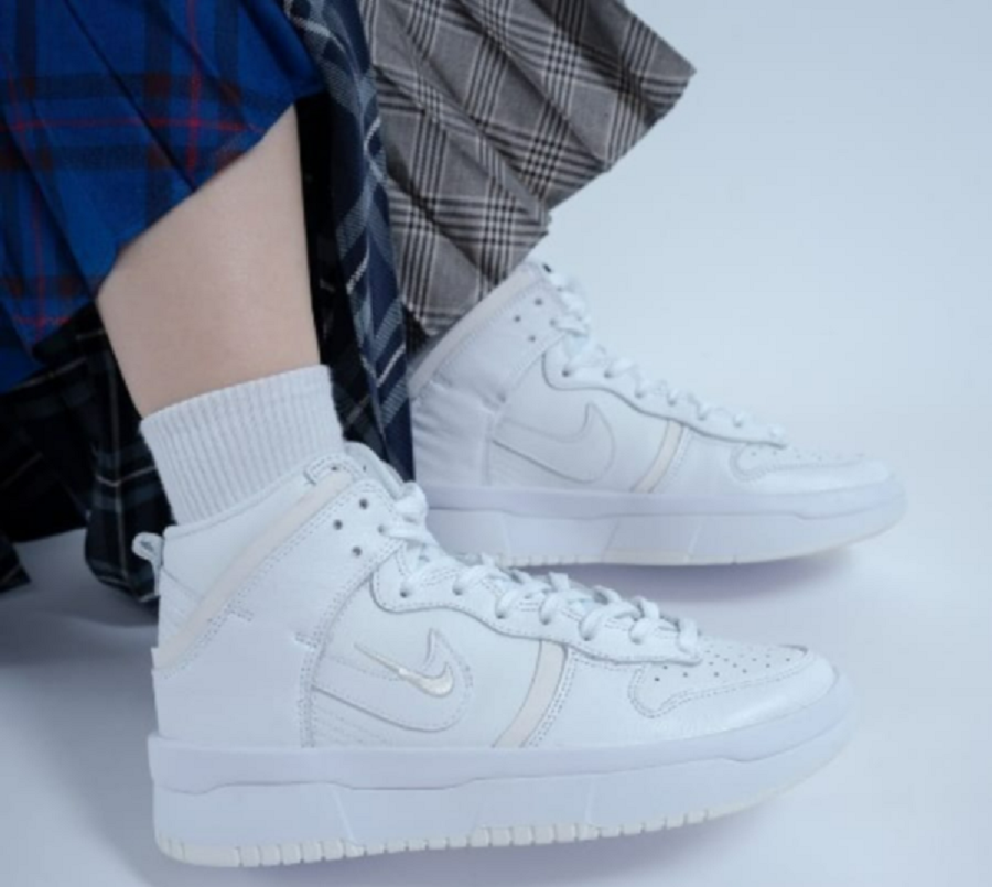 Giày Nike Dunk High Rebel Retro ‘Triple White’ DH3718-100 - Ảnh 2